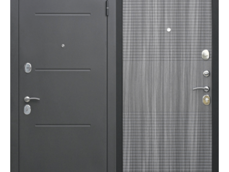 Дверь входная металлическая 7,5 см Гарда муар Белый ясень ; Венге Тобакко