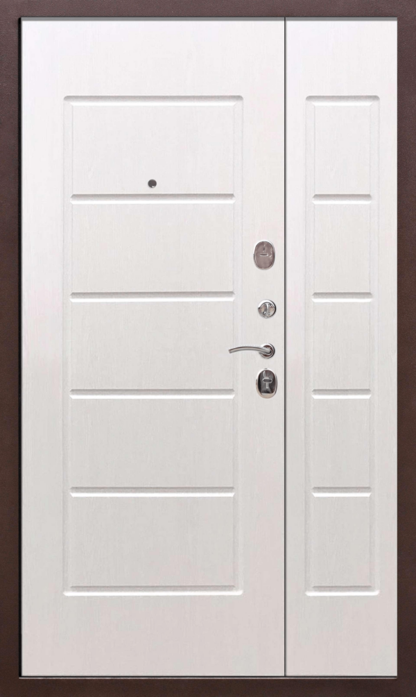 Дверь входная металлическая 7,5 см Гарда Белый Ясень; Венге 1200*2050