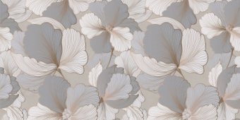 Керамогранит Блюм Цветы серый 300x600x8.5 Lasselsberger Ceramics