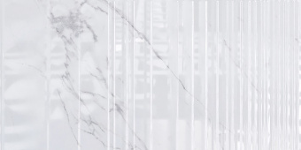 Облицовочная плитка Орлеан белая рельеф 300x600 Axima