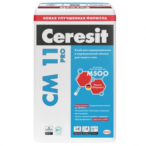 Клей для плитки Ceresit СМ11 Pro (С1), 25кг
